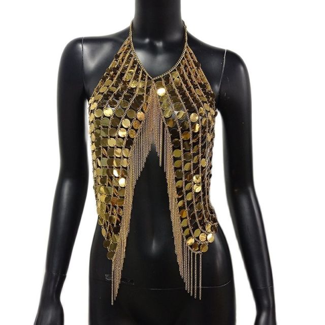 Festival Sequined Crop Top