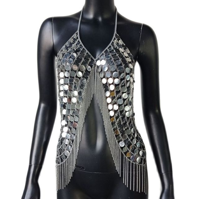 Festival Sequined Crop Top